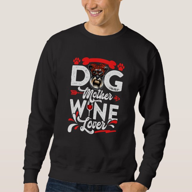 Sudadera Día de la madre del perro 1 de Schnauzer (Anverso)