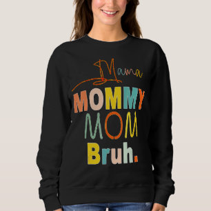 Sudadera Día de la madre dice texto a mamá mamá mamá mamá m