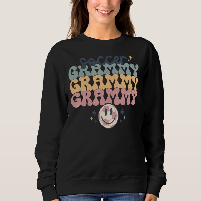 Sudadera Día de la Madre Grammy Grammy de Fútbol Retro Vint (Anverso)