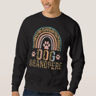 Sudadera Día de la Madre leopardo arcoiris Perro Paw Perro 