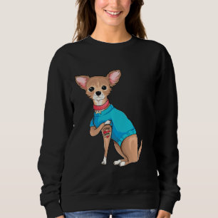 Sudadera Día De La Madre Perro Gracioso Chihuahua Amo A Mam