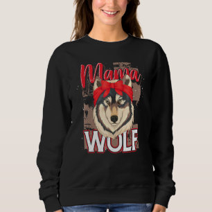 Sudadera Día de la Madre Predator Forest Animal Mama Wolf
