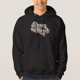 Sudadera Día de la Madre retro vintage Boxer Mom Dog Mom