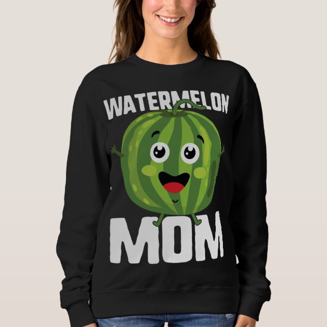 Sudadera Día de la Madre sandía Mamá dulce fruta de verano  (Anverso)