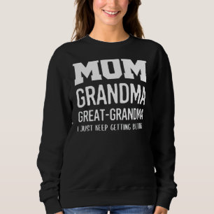 Sudadera Día de la madre y la abuela de la abuela Mo