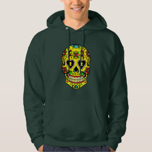 Sudadera Día de la muerte de la Hoodie de Azúcar Amarillo