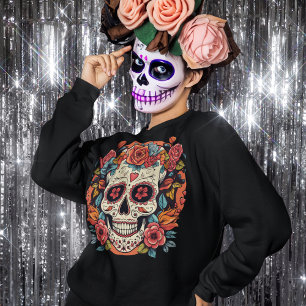 Sudadera Día de la Muerte del Cráneo de Azúcar en México
