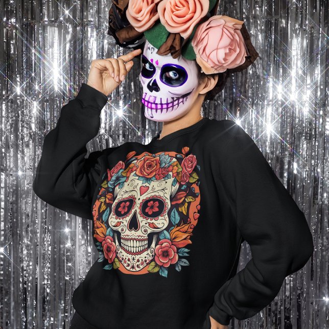 Sudadera Día de la Muerte del Cráneo de Azúcar en México (Subido por el creador)