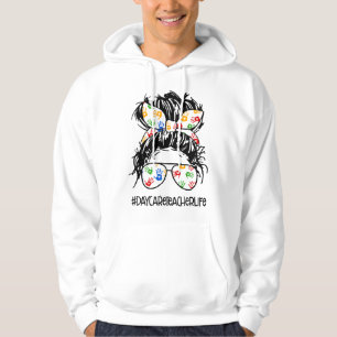 Sudadera Día de la Mujer Profesora de Guardería Vida Pelo D