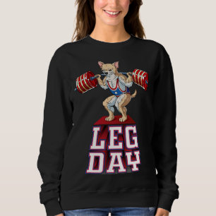 Sudadera Día de la Pierna Chihuahua Peso Levantamiento Gimn