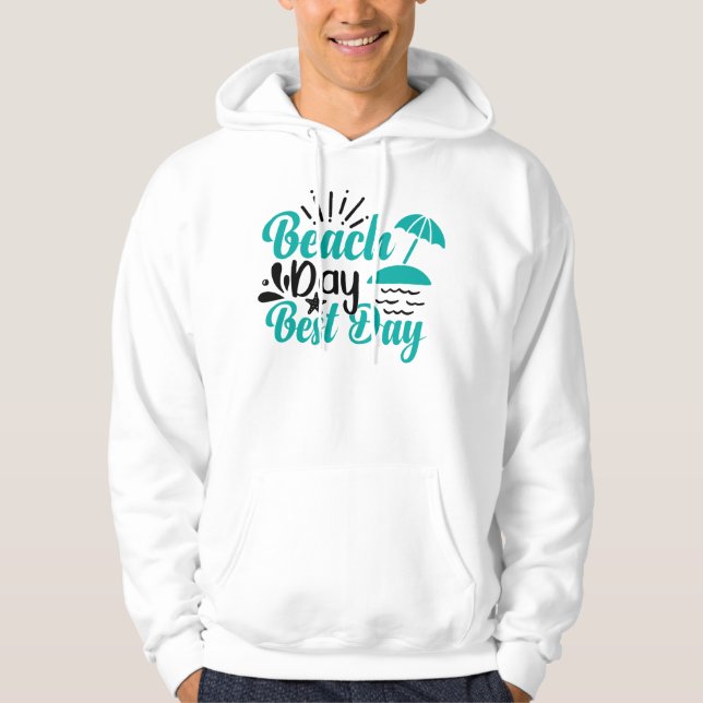 Sudadera Día de la playa mejor día - 68634 (Anverso)