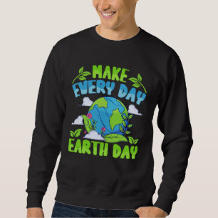 Sudadera Día de la Tierra Planeta Vegano Animales Entorno G