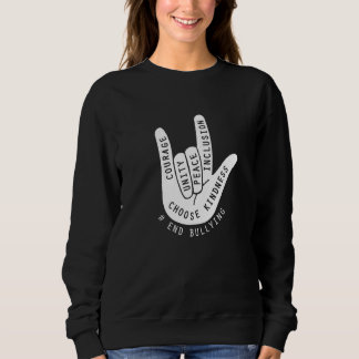Sudadera Día de la Unidad 2022, Letrero de Amor Anti Acoso