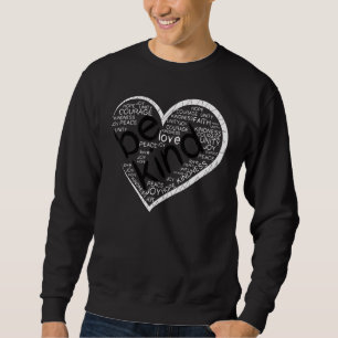 Sudadera Día de la Unidad Naranja Corazón Sé Amable Anti A