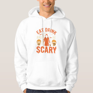 Sudadera Día de las Brujas Come Bebe Sé Espantoso Diseño de