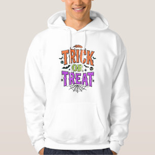 Sudadera Día de las Brujas Truco Divertido Telaraña Retro_1