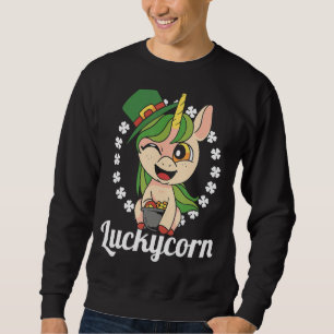 Sudadera Día de las Mujeres de San Patricio Niños afortunad