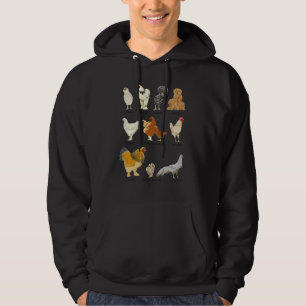 Sudadera Día de las Razas de Gallinas Antiguas Animales de
