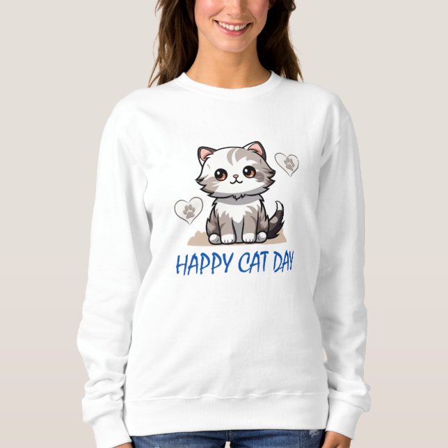 SUDADERA DÍA DE LOS GATOS (Anverso)