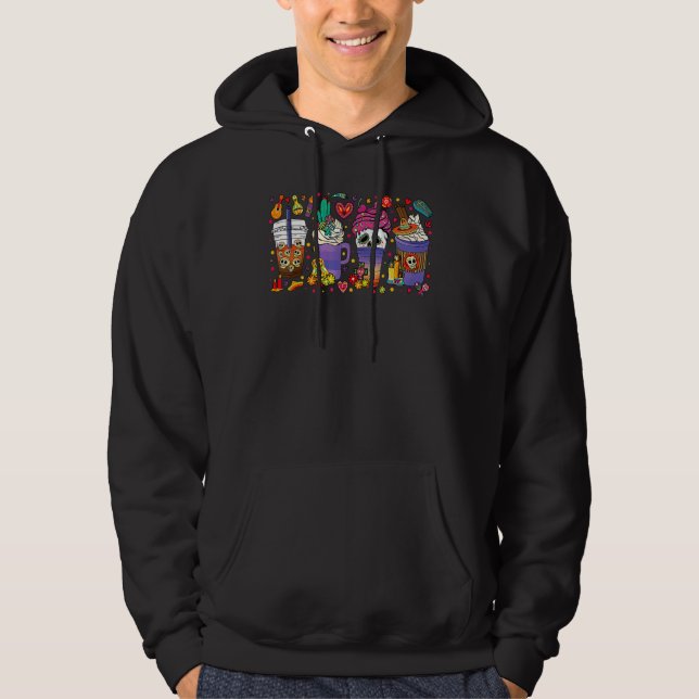 Sudadera Dia De Los Muertos Coffee Latte Day Of The Dead Ha (Anverso)