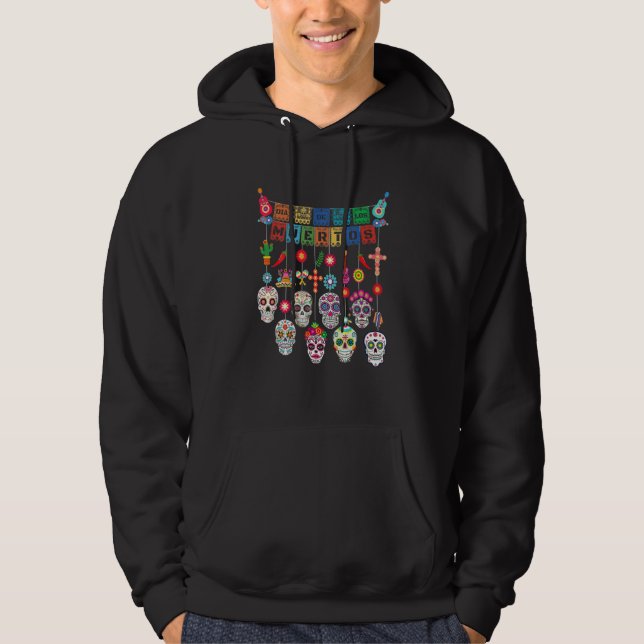 Sudadera Dia De Los Muertos  Day of the dead Hanging skulls (Anverso)