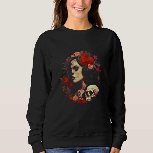 Sudadera Dia De Los Muertos Day of The Dead La Catrina 1 (Anverso)