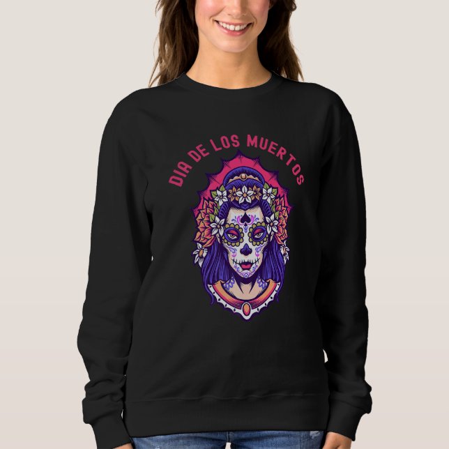 Sudadera Día De Los Muertos Día De La Calavera De Azúcar Mu (Anverso)