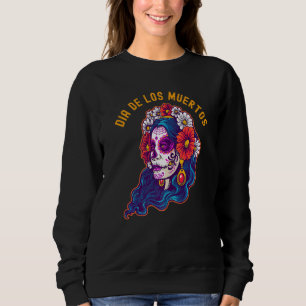 Sudadera Día De Los Muertos Día De La Calavera De Azúcar Mu