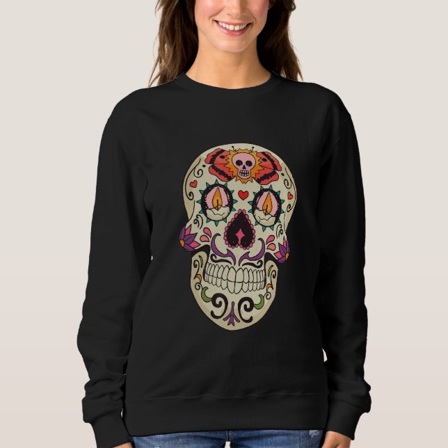 Sudadera Dia De Los Muertos  for Men Sugar Skull Day Of The (Anverso)