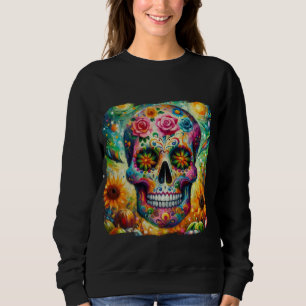 Sudadera Día de los muertos por la caída del azúcar