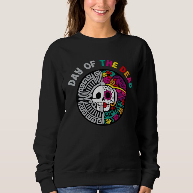 Sudadera Dia De Los Muertos Sugar Skull Halloween Day Of Th (Anverso)