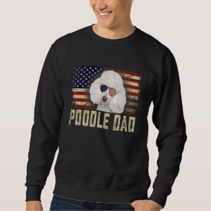 Sudadera Día de los Padres con la Bandera Clásica Retro De