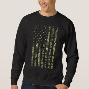 Sudadera Día de los Padres Héroes de Esposo Papi Protector