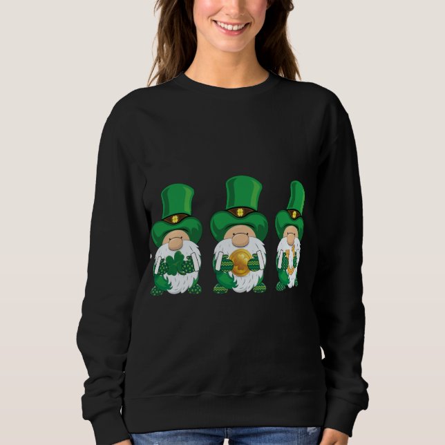 Sudadera Día de los Patrocinadores, gnomos verdes, decir ir (Anverso)