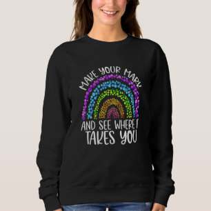 Sudadera Día de los puntos de arcoíris Haz tu marca y ve a 