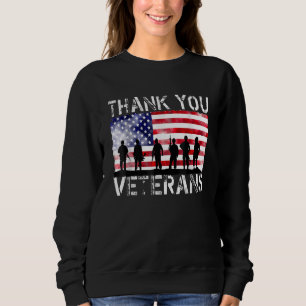 Sudadera Día de los Veteranos Gracias Veteranos Patriotas A