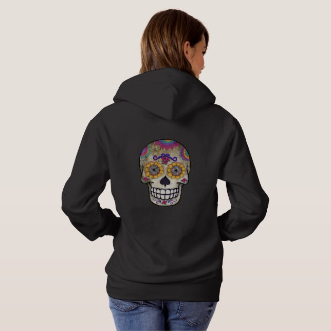 Sudadera Dia de Muertos | Día de la Calavera del Azúcar Mue (Reverso completo)