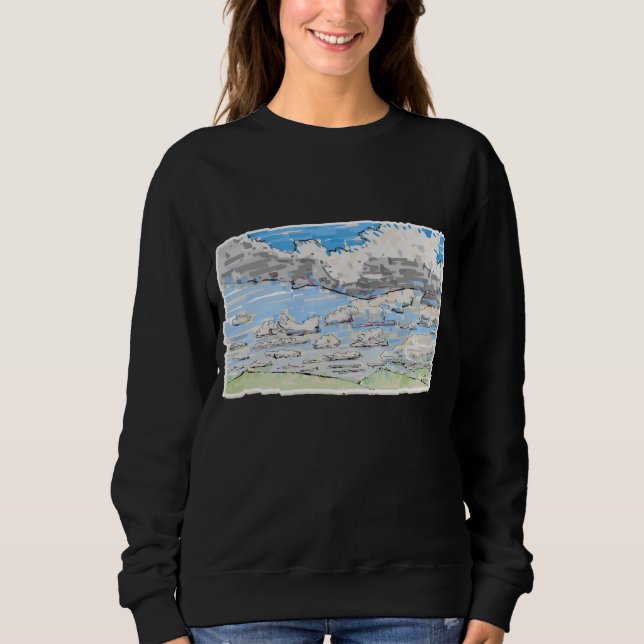 Sudadera Día de nubes (Anverso)