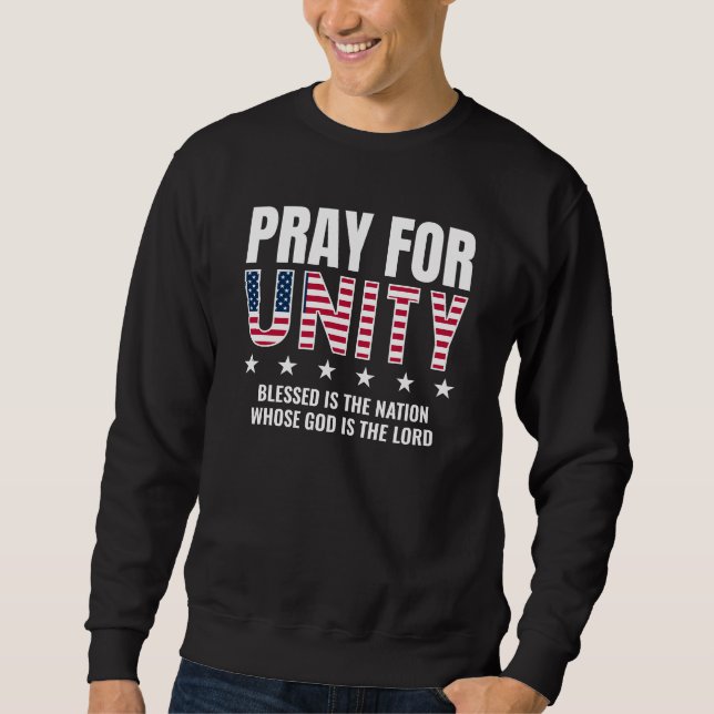 Sudadera Día de Oración ORACIÓN POR LA UNIDAD EE.UU. Cristi (Anverso)