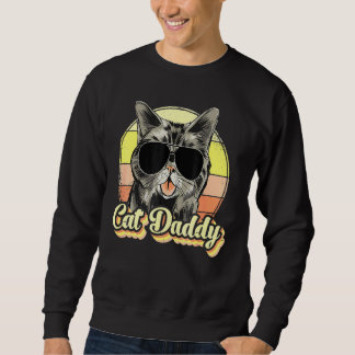 Sudadera Día de papá padre del gato del gato mejor gato
