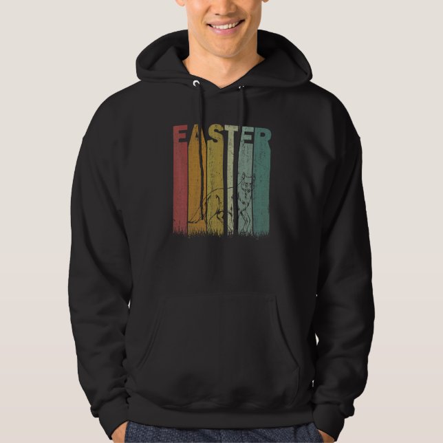 Sudadera Día de Pascua Coyote Retro Gráfica Gracioso Costu  (Anverso)