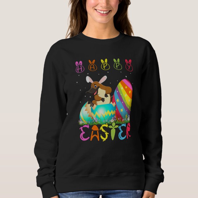 Sudadera Día de Pascua Platypus Familia Cute Easter Co (Anverso)