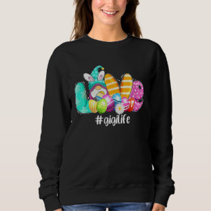 Sudadera Día De Pascua Soy El Gigi Life Bunny Ears Eggtin H
