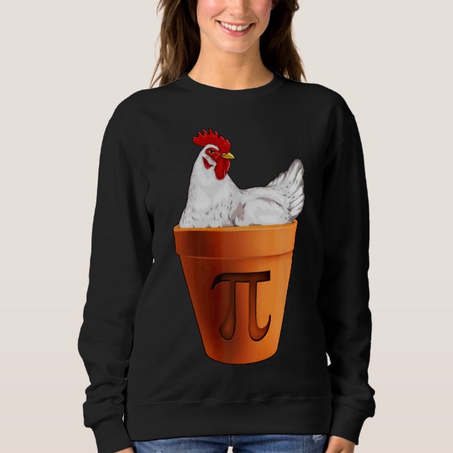 Sudadera Día de PI de la olla de pollo (Anverso)