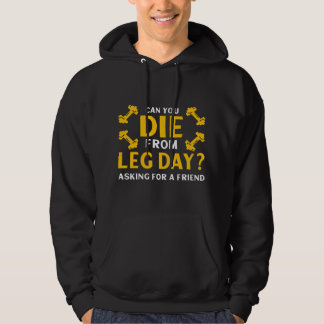 Sudadera Día de pierna divertido Entrenamiento Gimnasio 