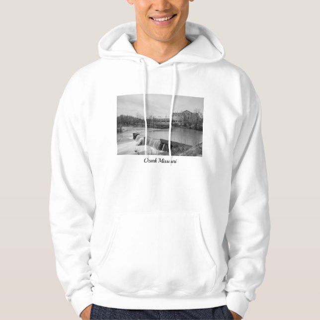 Sudadera Día De Primavera En La Escala De Grises De Ozark M (Anverso)