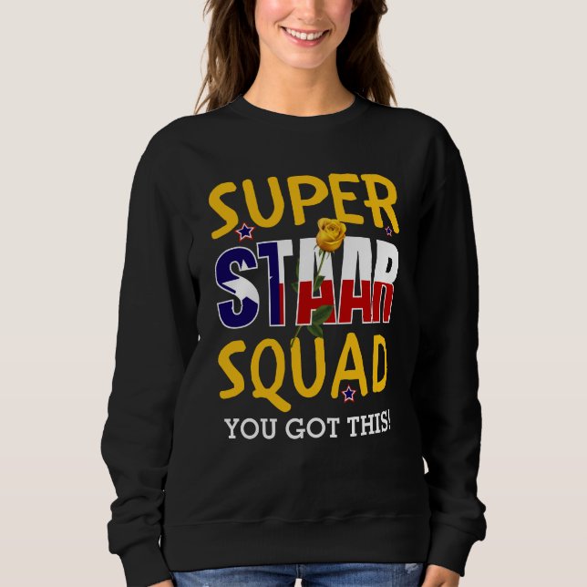 Sudadera Día de prueba de profesores de Super Staar Squad (Anverso)