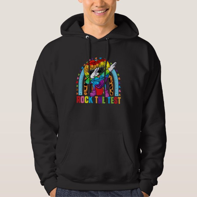 Sudadera Día de prueba del juguete del fidget del arcoiris  (Anverso)