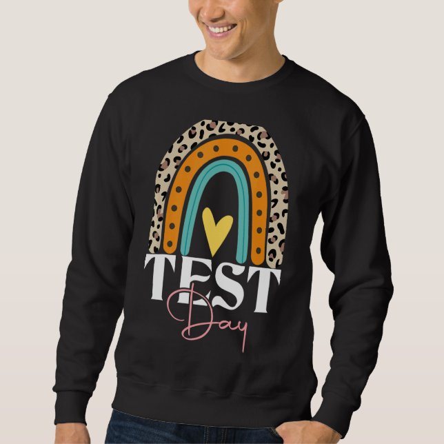 Sudadera Día de prueba del profesor día de prueba Día de en (Anverso)