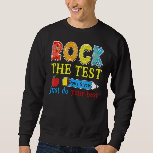 Sudadera Día de prueba Día de prueba Rock El profesor de pr (Anverso)